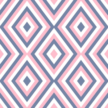 Geometry rhombus zig zag vector seamless pattern, pink blue herringbone line ornament abstract background illustration for flannel tartan plain fabric textile print, wallpaper and paper wrapping