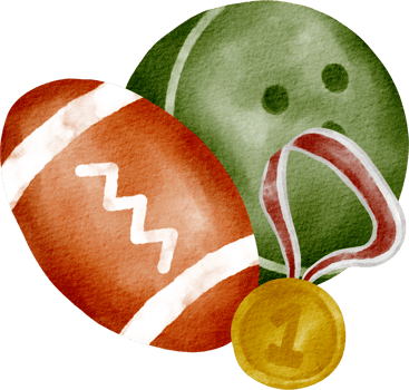 watercolor sport cartoon png