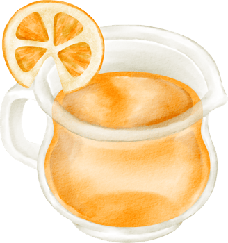 watercolor orange juice png