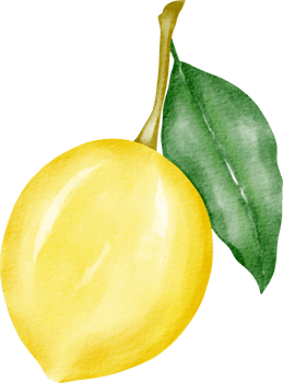 watercolor lemon sour clip art png