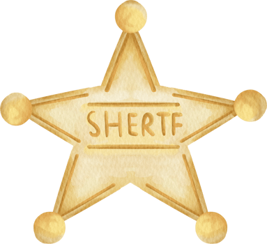 watercolor police sherif png