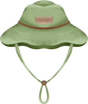 watercolor adventure hat png