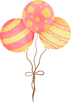 watercolor balloon clip art png