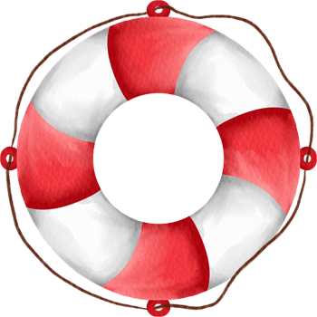 watercolor life buoy png