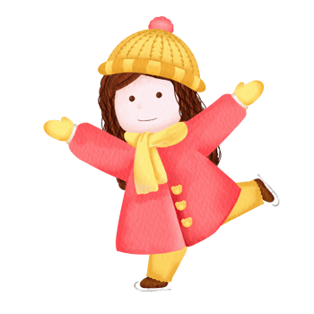 watercolor winter character png