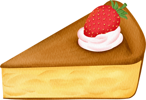 watercolor cheese cake png