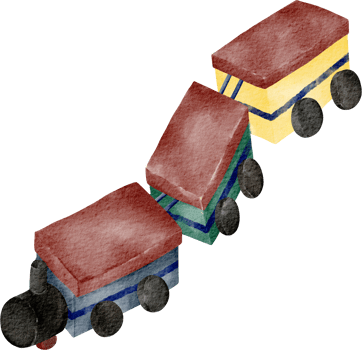 watercolor baby train png