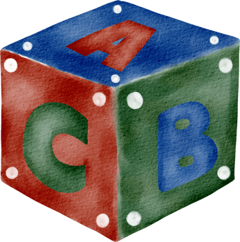 watercolor baby toy png