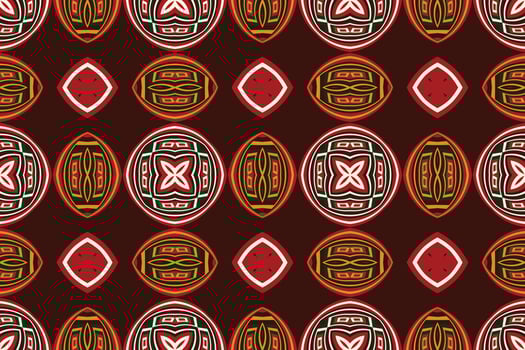African Weaving of Kente Cloth Tribal Seamless Pattern Traditional ethnic oriental design for the background. Folk embroidery, Indian, Scandinavian, Gypsy, Mexican, African rug, wallpaper. vector