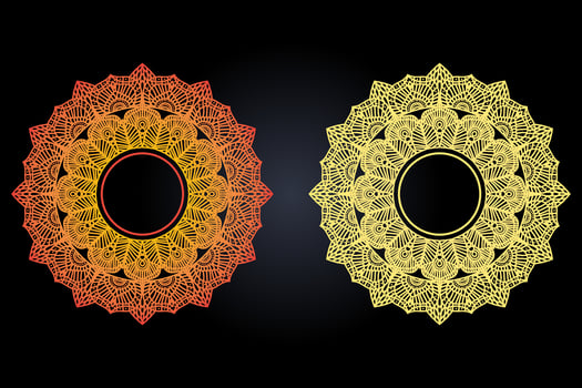 vector Mandala ornament Vintage ornaments vector for design elements