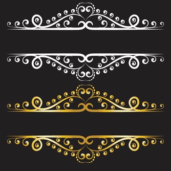 Vector vintage royal title border or text frame ornament elements, Luxury vintage Border for title border ornamental