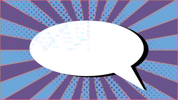 pop art background with speech bubble vector