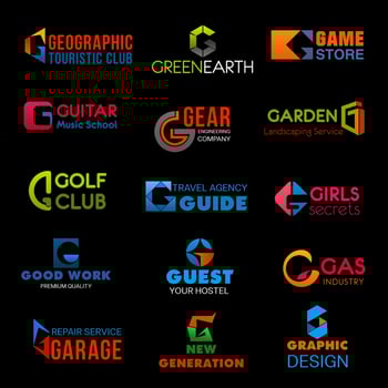 G letter company, agency or premium identity vector