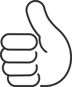 Hand gestures. finger and sign language. outline icon png
