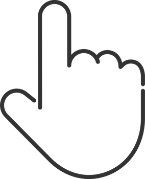 Hand gestures. finger and sign language. outline icon png
