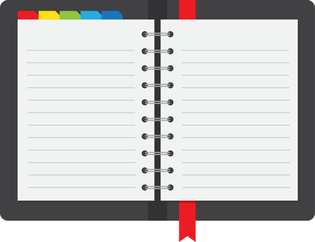 Blank Notebook Illustration Isolated png