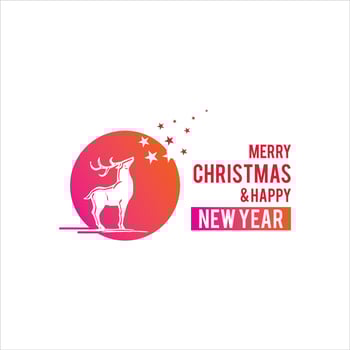 Simple Nature Illustration for Christmas Holiday Greeting vector