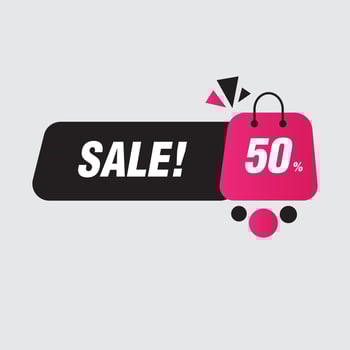 Sale Discount banner template design vector illustration