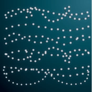 Glowing Light Bulbs. Christmas Garlands Set. vector