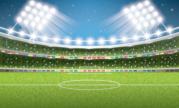 Soccer Stadium. Football Arena. vector