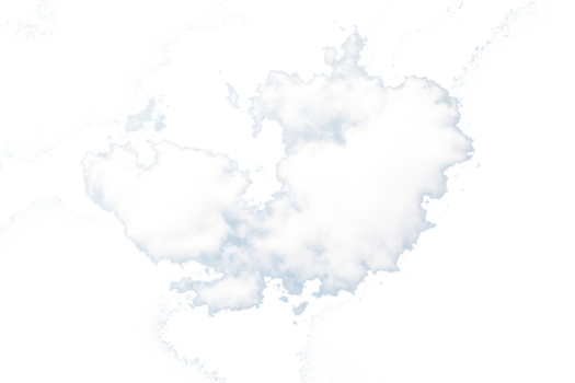 sky with cloud on transparent background png file