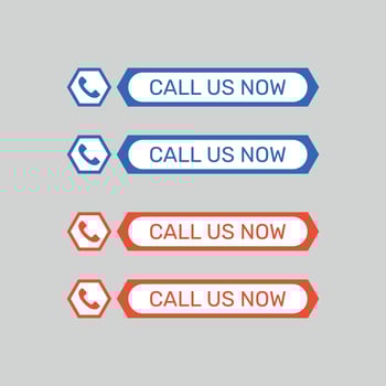 Set of Call us now buttons vector