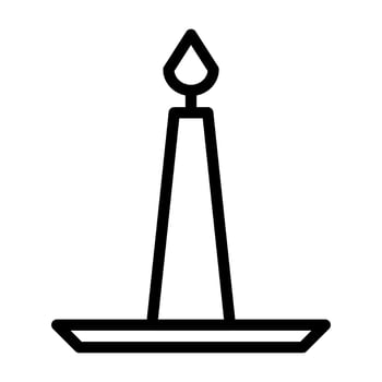 candle illustration vector and logo Icon new year icon perfect.