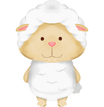 watercolor cute sheep png