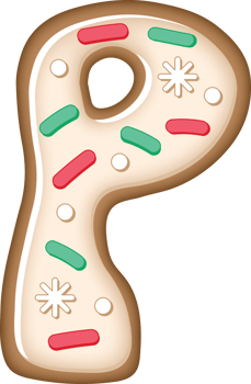 Cookie Alphabet P png