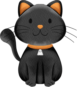 watercolor black cat png