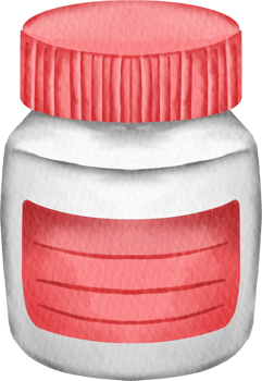 watercolor medical pill png