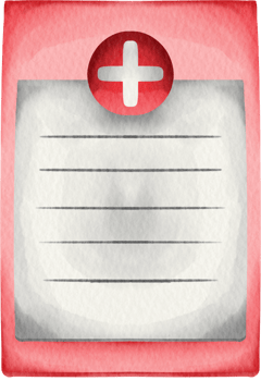 watercolor medical note png