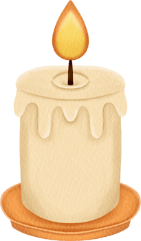 watercolor halloween candle png