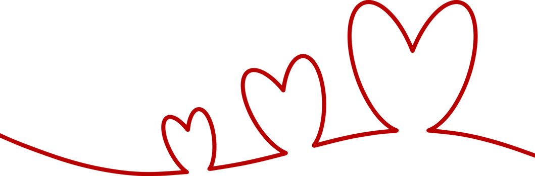 Valentine Heart Line Illustration png