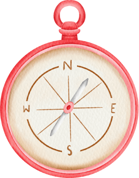 watercolor compass cute clip art png