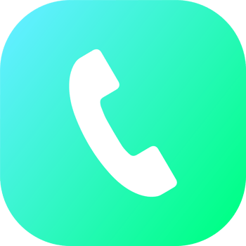 Phone call icon in flat design style. Telephone signs illustration. png