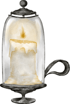 watercolor lantern cute clip art png