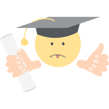 graduation head emoticon face expression collection png