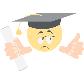 graduation head emoticon face expression collection png
