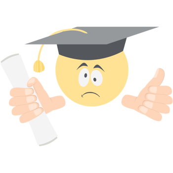 graduation head emoticon face expression collection png
