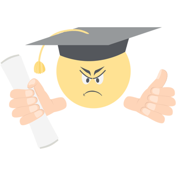 graduation head emoticon face expression collection png