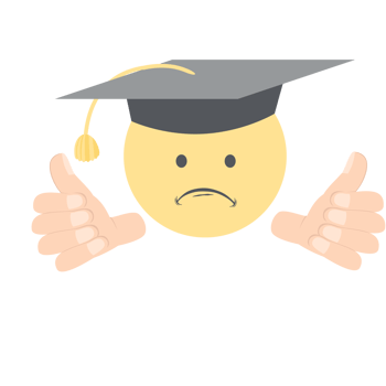 graduation head emoticon face expression two thumb collection png