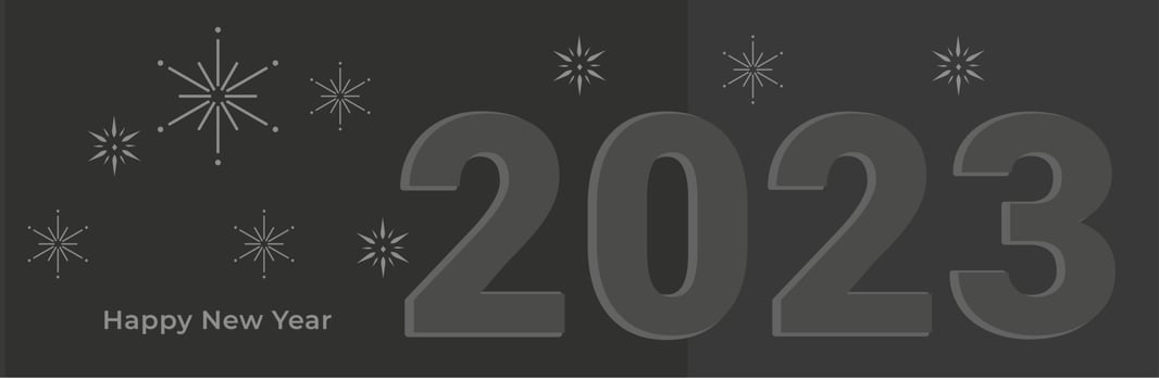 Celebration new year for card 2023 vector