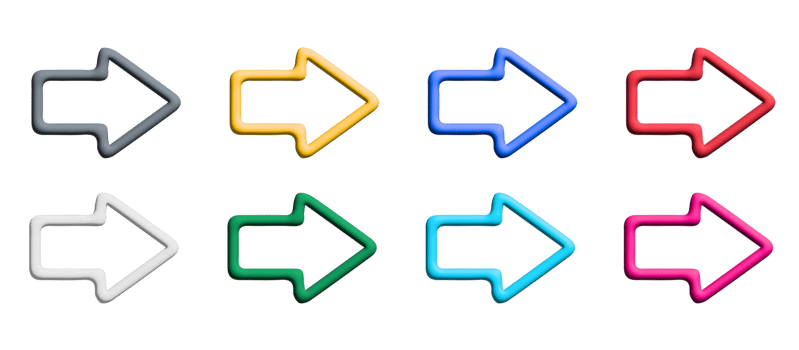arrow colored icons design with elements for mobile concepts and web apps. collection modern infographic and pictogram. png