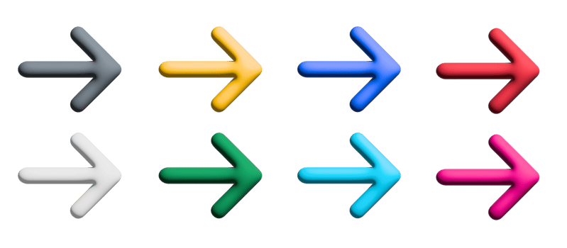 arrow colored icons design with elements for mobile concepts and web apps. collection modern infographic and pictogram. png