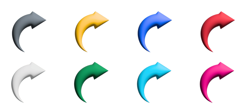 arrow colored icons design with elements for mobile concepts and web apps. collection modern infographic and pictogram. png