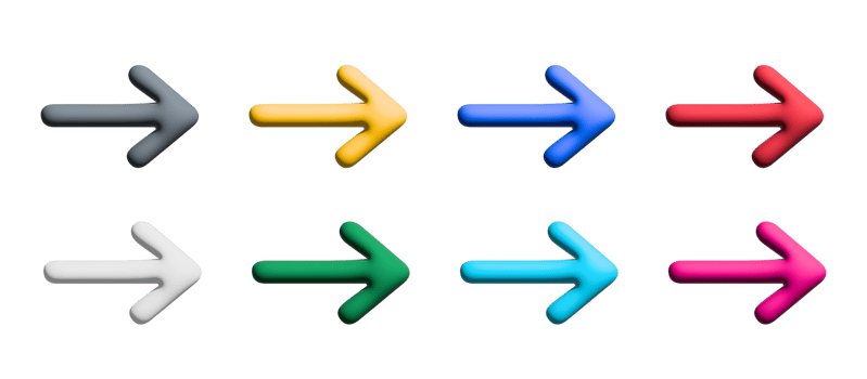 arrow colored icons design with elements for mobile concepts and web apps. collection modern infographic and pictogram. png