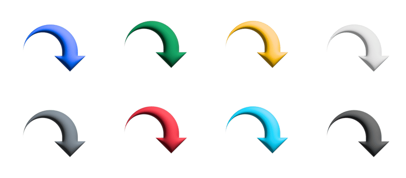 action redo icon set, colored symbols graphic elements png