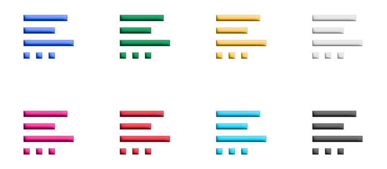 excerpt icon set, colored symbols graphic elements png