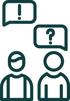 Language Barrier Vector Icon Design
